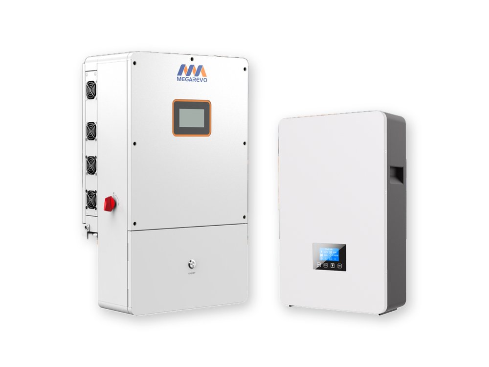 Inversor híbrido de 5 kW y batería de litio de 10 kWh montada en pared del kit