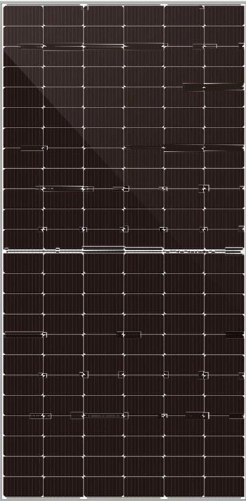 Panel solar monocristalino de media celda de 550 W